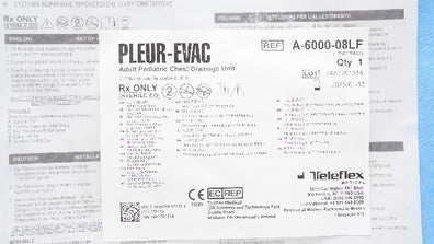 Teleflex A-6000-08LF Pleur-Evac Adult Pediatric Chest Drainage Unit